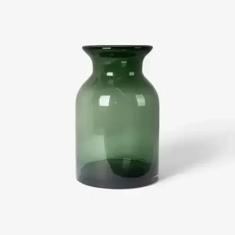 GREEN GLASS VASE PORTOBELLO TALL