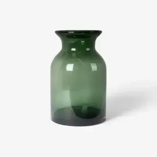GREEN GLASS VASE PORTOBELLO TALL