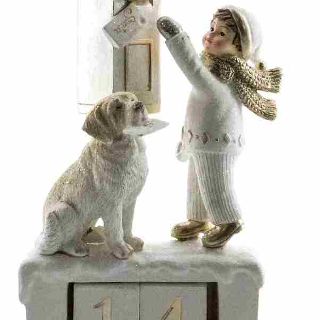Nth POLE DECEMBER CALENDAR 21cm white