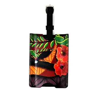 LUGGAGE TAG HUIA HIBISCUS