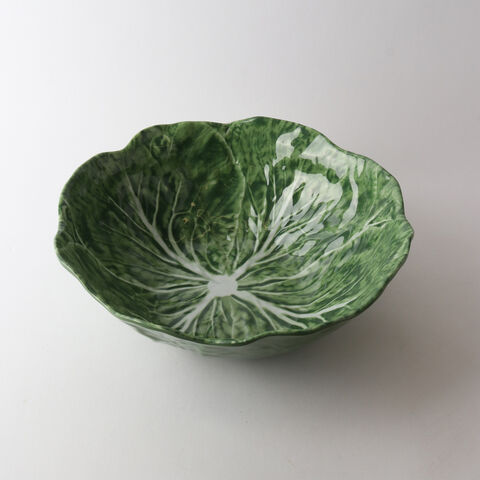 GREEN CABBAGE BOWL 32cm MELAMINE
