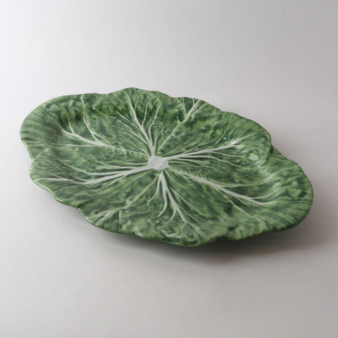GREEN CABBAGE OVAL PLATTER 50cm MELAMINE