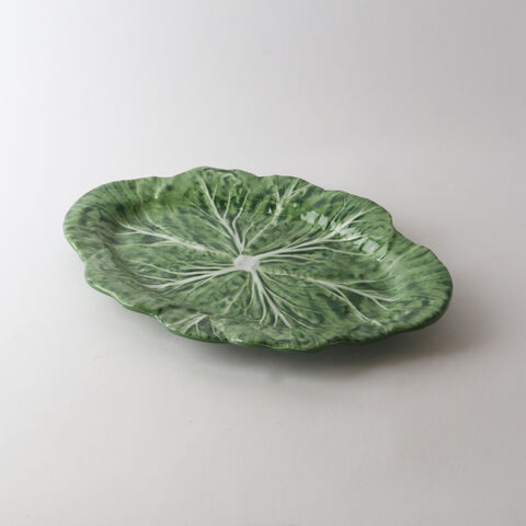 GREEN CABBAGE PLATTER 40cm MELAMINE
