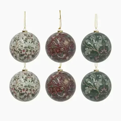 VINTAGE PATTERN BALLS MIXED X6
