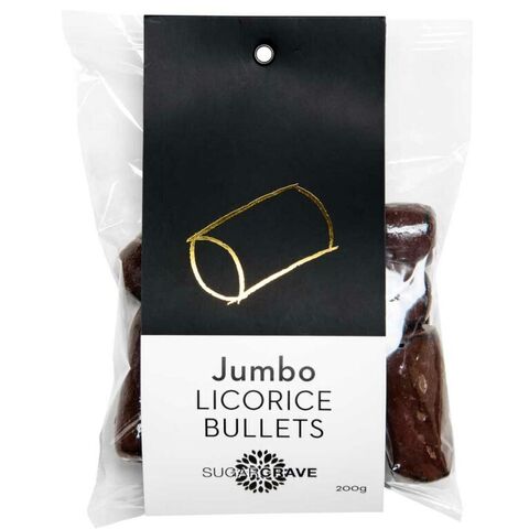 DARK CHOC JUMBO LICORICE BULLETS