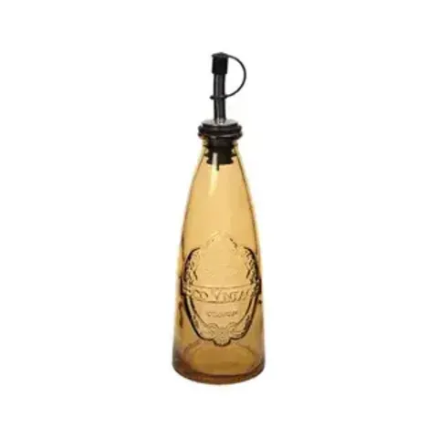 RECYCLED GLASS OIL BOTTLE OCHRE