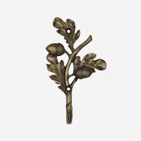 ACORN HOOK ANT. BRASS FINISH