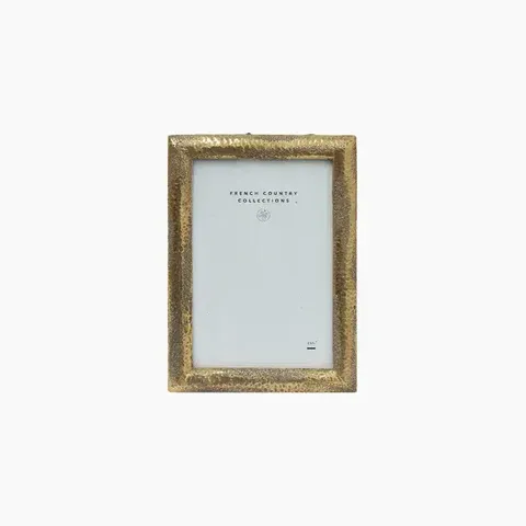 PHOTO FRAME 6x4 HAMMERED GLD