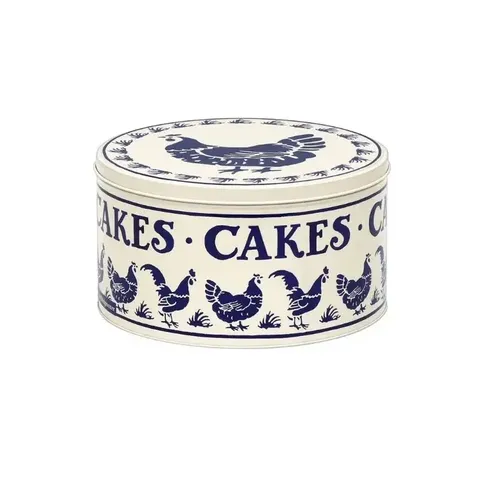 BLUE HEN ROUND CAKE TIN MED