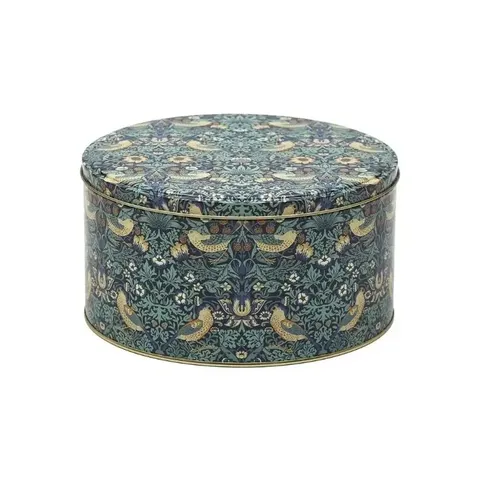 ROUND CAKE TIN STRAWBERRY THIEF MED