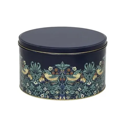 ROUND CAKE TIN STRAWBERRY THIEF LGE