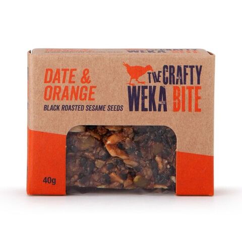 CRAFTY WEKA BAR ORANGE & DATE