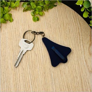 KEY RING JET PLANE ACRYLIC blue