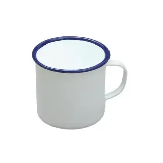 ENAMEL MUG FALCON WHITE 500MLS