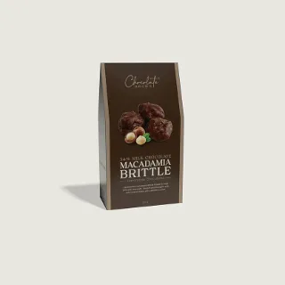 CHOCOLATE DROPS MACADAMIA BRITTLE 150G