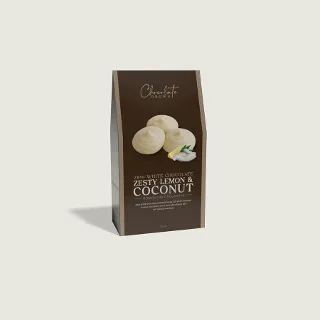 CHOCOLATE DROPS LEMON COCONUT 150G