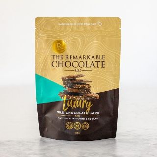 CHOCOLATE BARK MANUKA HONEYCOMB SESAME 125g