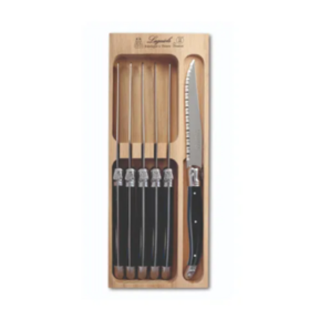 STEAK KNIFE SET/6 VERDIER BLACK