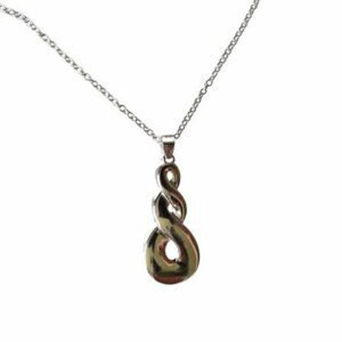 DOUBLE TWIST PENDANT STG