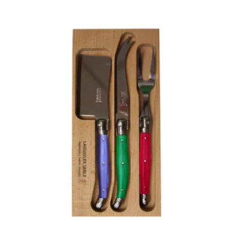 CHEESE KNIFE SET/3 VERDIER ASS COLOURS