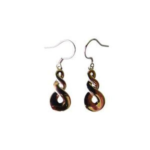 DOUBLE TWIST EARRINGS STG