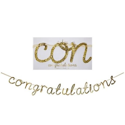 CONGRATULATIONS GARLAND GOLD