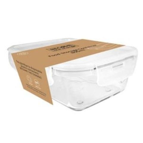 GLASS CONTAINER 800ML W/SNAP LID