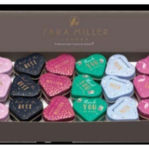 MINI HEART TIN w/words SM