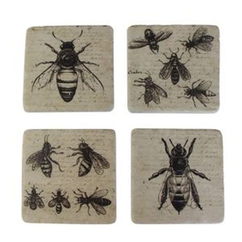 COASTERS SET/4 BEE