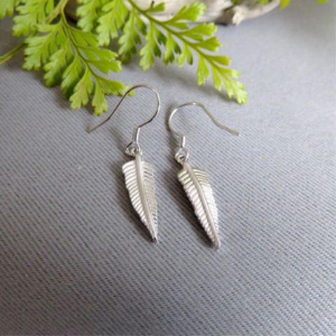 SILVER FERN EARRINGS STG