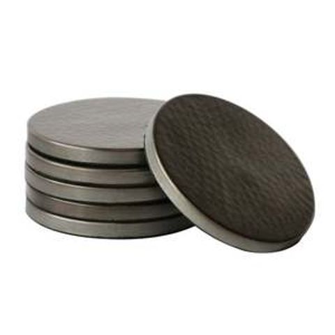 HAMMERED COASTER PEWTER FINISH