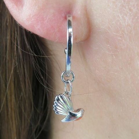 FANTAIL DROP HOOP ENAMEL SS