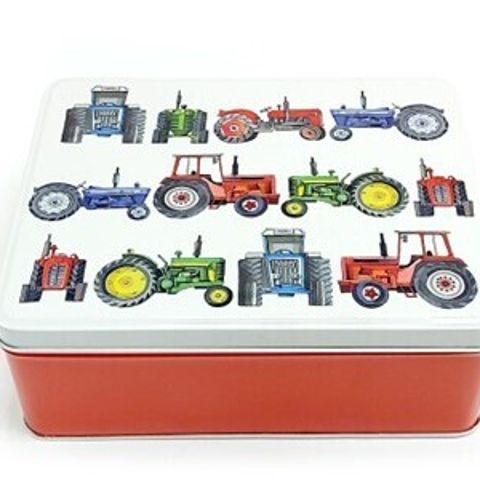TRACTORS DEEP RECTANGLE TIN