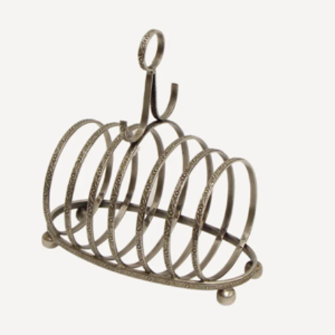 ANTIQUE SILVER TOAST RACK