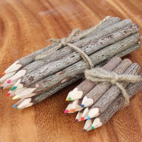 RUSTIC COLOUR PENCILS SML SET/10